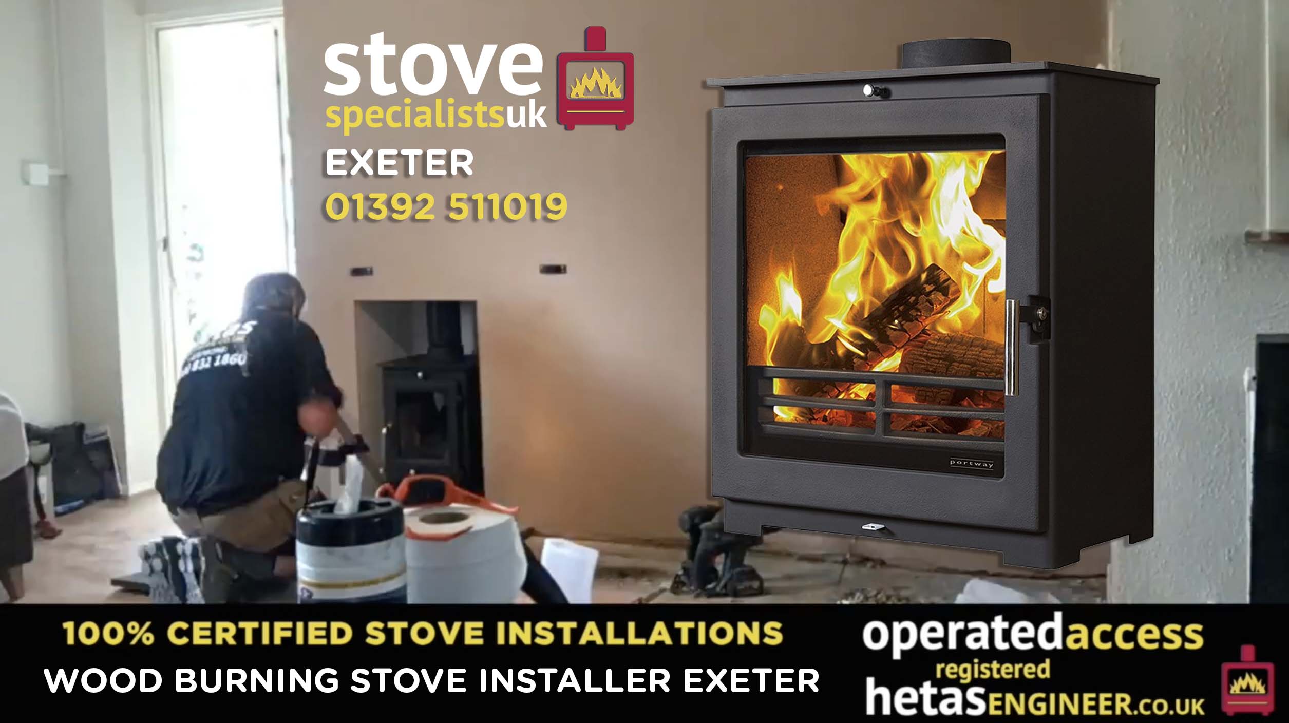 Wood burning stove installer Exeter - Hetas Engineer Stove Specialists Ltd